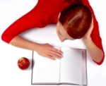 Woman studying
